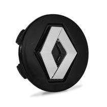 Calota Meio Roda Renault Sandero Logan Clio Preta 55mm Calota Meio Roda Renault Sandero Logan Clio Preta 55mm