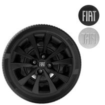 Calota Mobi Argo Palio Aro 14 Preto Grid Calotas 293CB