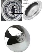 Calota Modelo Speed Logo Vw Roda Fusca Kombi Cromado Calota Modelo Speed Logo Vw Roda Fusca Kombi Cromado