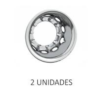 Calota Oval Universal Aro 22,5 Com Capa Porca E Suporte Par - Bepo