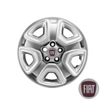 Calota prata Aro 16 Nova Fiat Toro 2021... Emblema Vermelho