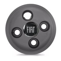 Calota Roda Ferro Fiat Siena Grafite Emblema Preto - GFM - CALOTINHA