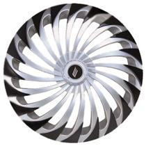 Calota Twister Aro 15 Silver Black