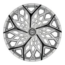 Calota Universal Moove Aro 13 Silver Black com emblema