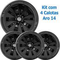 Calota VW Space Fox Polo 14 Preto - Grid Calotas