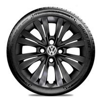 Calota Vw Volkswagen Aro 15 Preta Brilhante Escolha o Carro