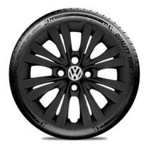 Calota Vw Volkswagen Aro 15 Preta Fosca Escolha o Carro