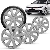 Calotas Aro 14 Prime Prata Polo Track 2023 a 2025 Jogo com 4