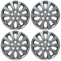 Calotas HubStar Nissan Sentra Leaf 16" Prata 4 peças