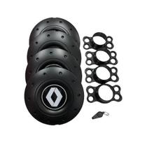 Calotas Miollo Renault Sandero Aro 15 2013/2019 Amarok Preto