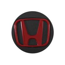 Calotinha 55mm KRMAI Honda HRV WRV Accord Grafite Fosca Emblema Vermelho