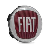Calotinha 56mm Centro de Roda Scorro Emblema Fiat Vermelho - GFM