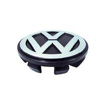Calotinha Centro Roda Preta C simbolo Metalico 265291 Volkswagen Vw Ate 2018 Nk-265291