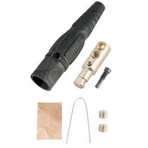 Cam lock macho de linha preto