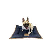 Cama almofada para pet luxo conforto PP 53 x 46 x 7 cm Azul marinho