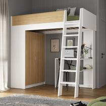 Cama Alta com Guarda Roupa Martin