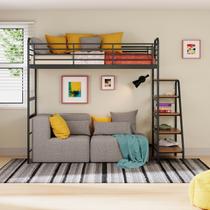 Cama Alta em Ferro Aço Carbono Tubular Teko Casatema MadeiraOriginals