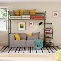 Cama Alta Infantil/juvenil Teko Casatema Verde / Álamo