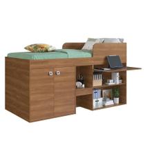 Cama Alta Mult Com Arm E Esc 90 Monterey Nogal Cama Alta Mult Com Arm E Esc 90 Monterey Nogal