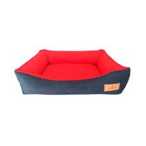 Cama AMF Jeans Vermelha para Cães e Gatos - Tamanho 2 Cama AMF Jeans Vermelha para Cães e Gatos - Tamanho 2
