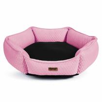 Cama apego hexagonal premium p antibacteriana 45cm rosa