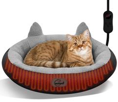 Cama Aquecida para Gatos Herehomi - Com Temporizador e Temperatura Ajustáveis Cama Aquecida para Gatos Herehomi - Com Temporizador e Temperatura Ajustáveis