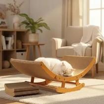 Cama Arranhador Balanço Premium Para Gato com Refil 59x30cm