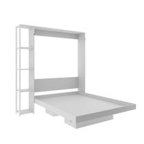 Cama Articulada de Casal 2 Nichos 4 Prateleiras CM8014 Tecnomobili Branco