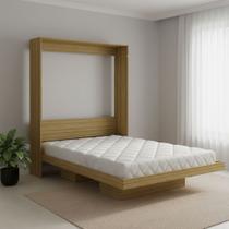 Cama Articulada de Casal com 2 Nichos CM8016 Laranja/Amêndoa