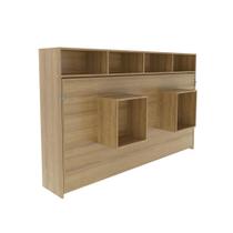 Cama Articulada Horizontal 94,5x195,8x121,6cm Solteiro Nichos Amêndoa CM8020 Tecnomobili Cama Articulada Horizontal 94,5x195,8x121,6cm Solteiro Nichos Amêndoa CM8020 Tecnomobili