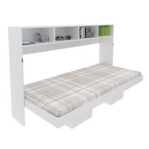 Cama Articulada Horizontal Solteiro Branco Tecnomobili Cama Articulada Horizontal Solteiro Branco Tecnomobili