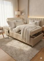 Cama Articulada Motorizada Safira Bege Residencial Cama Articulada Motorizada Safira Bege Residencial