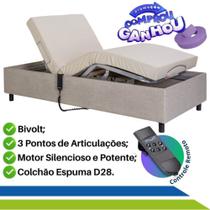 Cama Articulada Motorizada Zeus Capacidade até 150kg + Colchão Hospitalar Original com Capa Impermeável- Pilati.