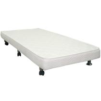 Cama Auxiliar D28 Bordado White Solteiro - 79x171x11 - Ortobom Cama Auxiliar D28 Bordado White Solteiro - 79x171x11 - Ortobom