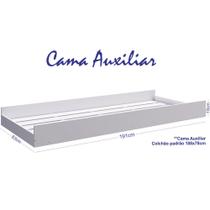 Cama Auxiliar sem Colchão com Rodízios 191cm Linha BB BB692 Completa Móveis Cama Auxiliar sem Colchão com Rodízios 191cm Linha BB BB692 Completa Móveis