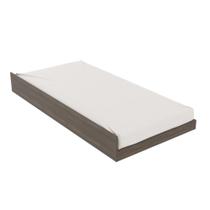 Cama Auxiliar Solteiro Box Chão Baixa Para Bicama Quarto Adulto Nogal Marrom Madeira - Tecno Mobili Cama Auxiliar Solteiro Box Chão Baixa Para Bicama Quarto Adulto Nogal Marrom Madeira - Tecno Mobili