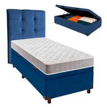 Cama + Azul e Colchão D23 Solteiro - D23 Inducol Cama + Azul e Colchão D23 Solteiro - D23 Inducol