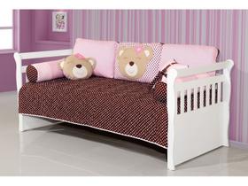 Cama Babá Júlia Branco Brilho - Carolina