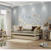 Cama Babá Prime com Cama Auxiliar Casatema Natural