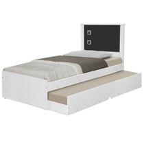 Cama Barcelona com Cama Auxiliar Solteiro Tebarrot Cor Preto