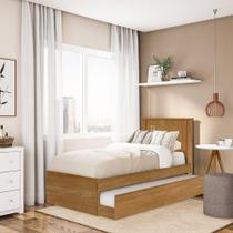 Cama Barcelona Solteiro Nature c/ Auxiliar - Tebarrot Cama Barcelona Solteiro Nature c/ Auxiliar - Tebarrot