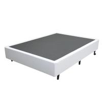 Cama Base Box Casal Branco Sintético 38x138x188