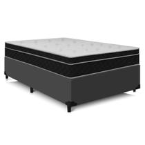 Cama Base Box Casal C/ Colchão Confort Tec138x188x39 Premium