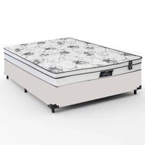 Cama Base Box Casal + Colchão De Molas Ensacadas - Soberano -Luflex- 138x188x23