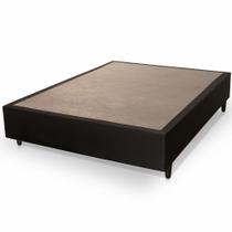 Cama base box casal Hellen Sommier com 38 c, de altura para colchão 138 cm de largura Preto
