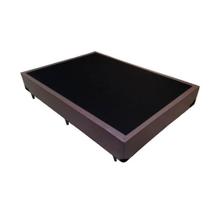 Cama Base Box Casal Sintético Marrom 38x138x188