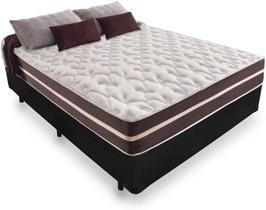 Cama Base Box Preta Colchão De Molas Ensacadas Classic Superlastic Anjos 138cm