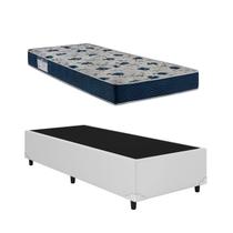 Cama Base Box Solteiro Branco Colchão ISO 60 D28 - Ortobom Cama Base Box Solteiro Branco Colchão ISO 60 D28 - Ortobom