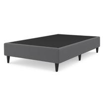 Cama Base Box Solteiro em Veludo Premium Design Moderno Luxo