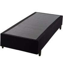 Cama base box solteiro Hellen Sommier com 38 cm de altura para colchão 88 cm de largura Preto